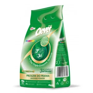 Prací prášok Clever, Antibakteriálny, 2,1kg, 42PD