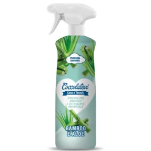 Coccolatevi, interiérový parfém a multifunkčný čistič, Bambus a Aloe, 750ml