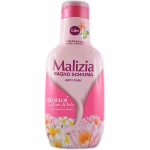 Malizia Monoi a Lotosový kvet, Sprchový gél + pena do kúpeľa, 1L
