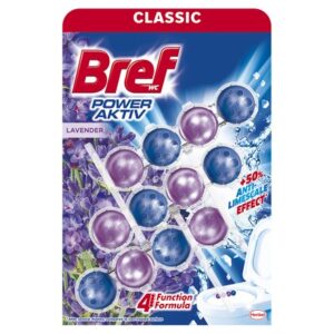 Bref Power Aktiv, Wc Blok, Lavender, 3x50g