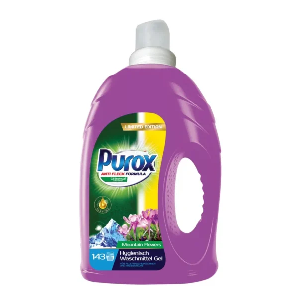 Prací gél Purox Limit Edition Mountain Flowers Universal , 4,3l, 143PD