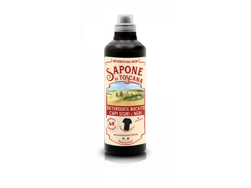 Koncentrovaný prací gél Sapone di Toscana, na čierne, 1L, 40PD