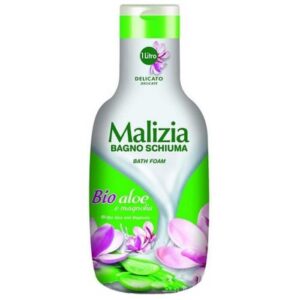 Malizia Bio Aloe, Sprchový gél + pena do kúpeľa, 1L